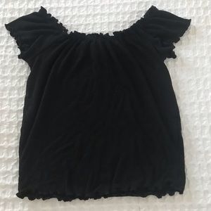 Garage Black Crop top Off the shoulder